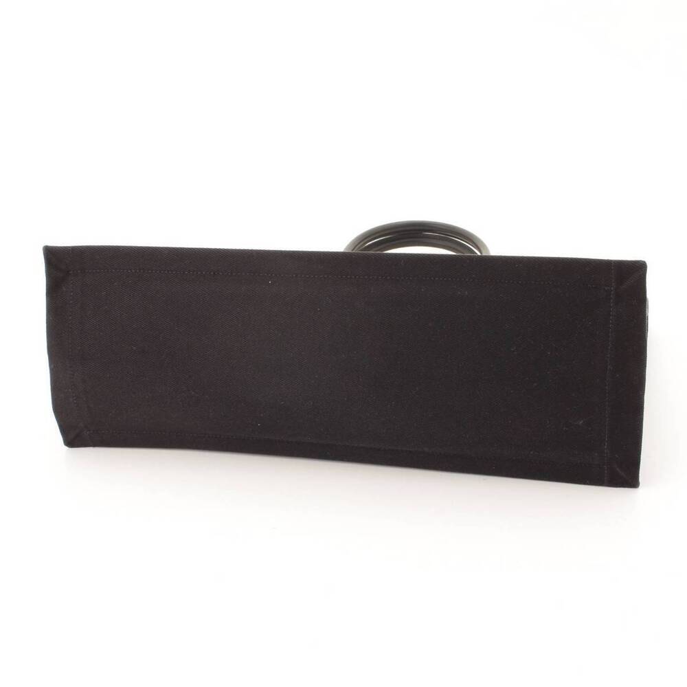 Saint Laurent Rive Gauche Canvas Tote Bag Black - Picture 4 of 9